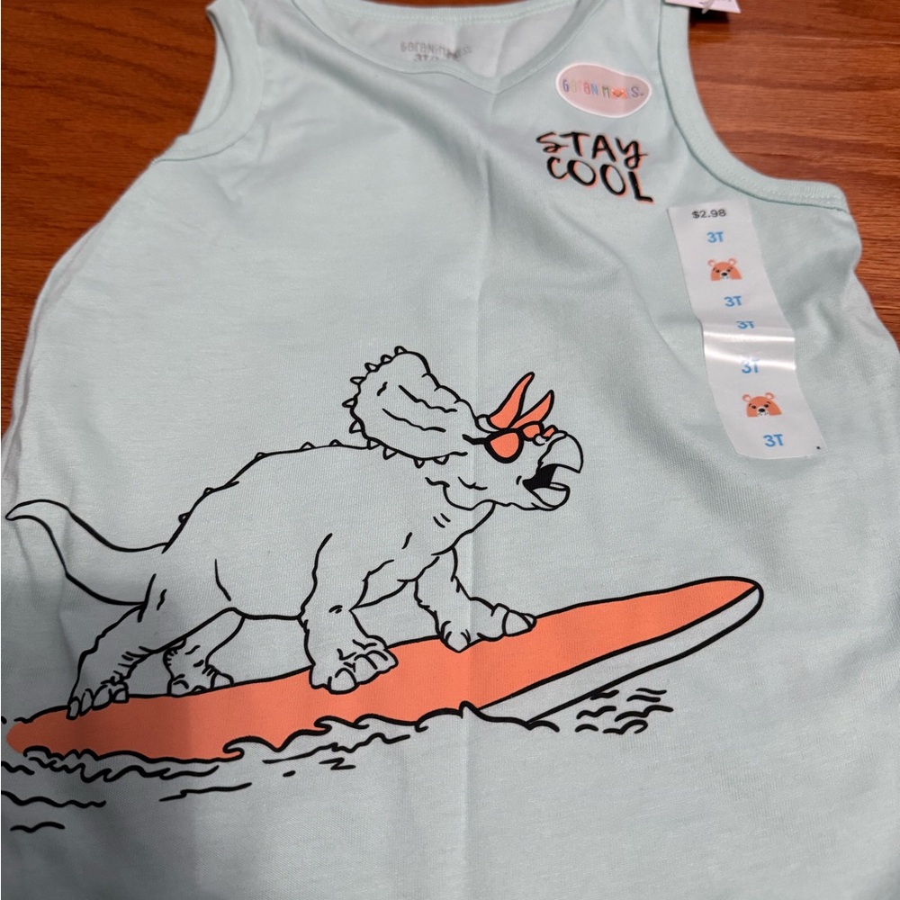 Stay Cool Dinosaur Tank Top